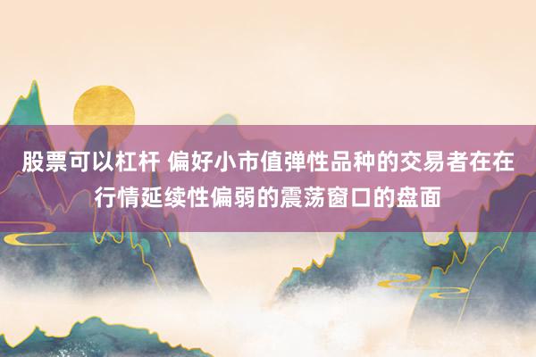 股票可以杠杆 偏好小市值弹性品种的交易者在在行情延续性偏弱的震荡窗口的盘面