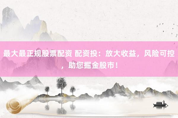 最大最正规股票配资 配资投：放大收益，风险可控，助您掘金股市！