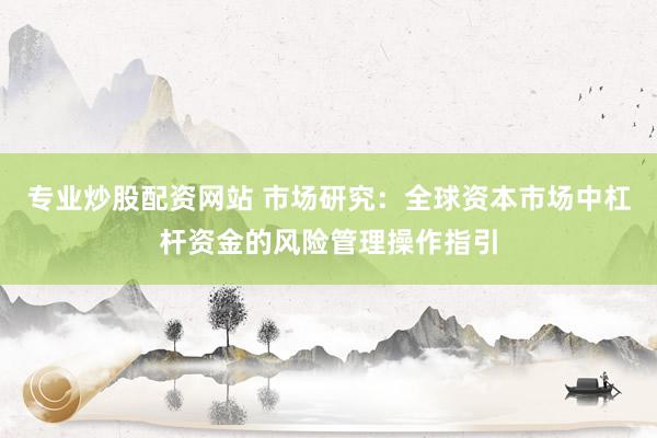 专业炒股配资网站 市场研究：全球资本市场中杠杆资金的风险管理操作指引